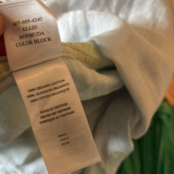 Rails Ellis Bermuda Color Block Button Front Shirt, size S - Picture 8 of 10